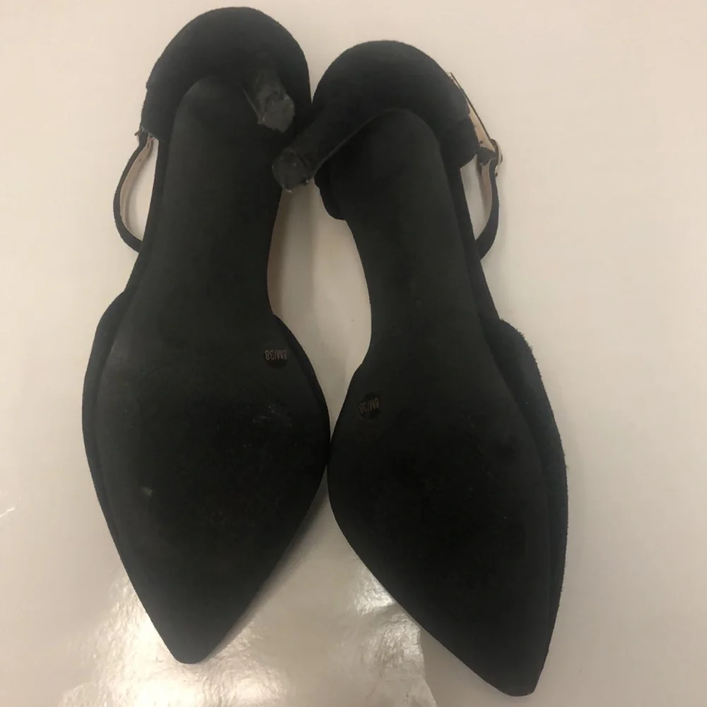 Jessica Simpson Carlette Heel Black Suede pump 8M - Picture 5 of 8